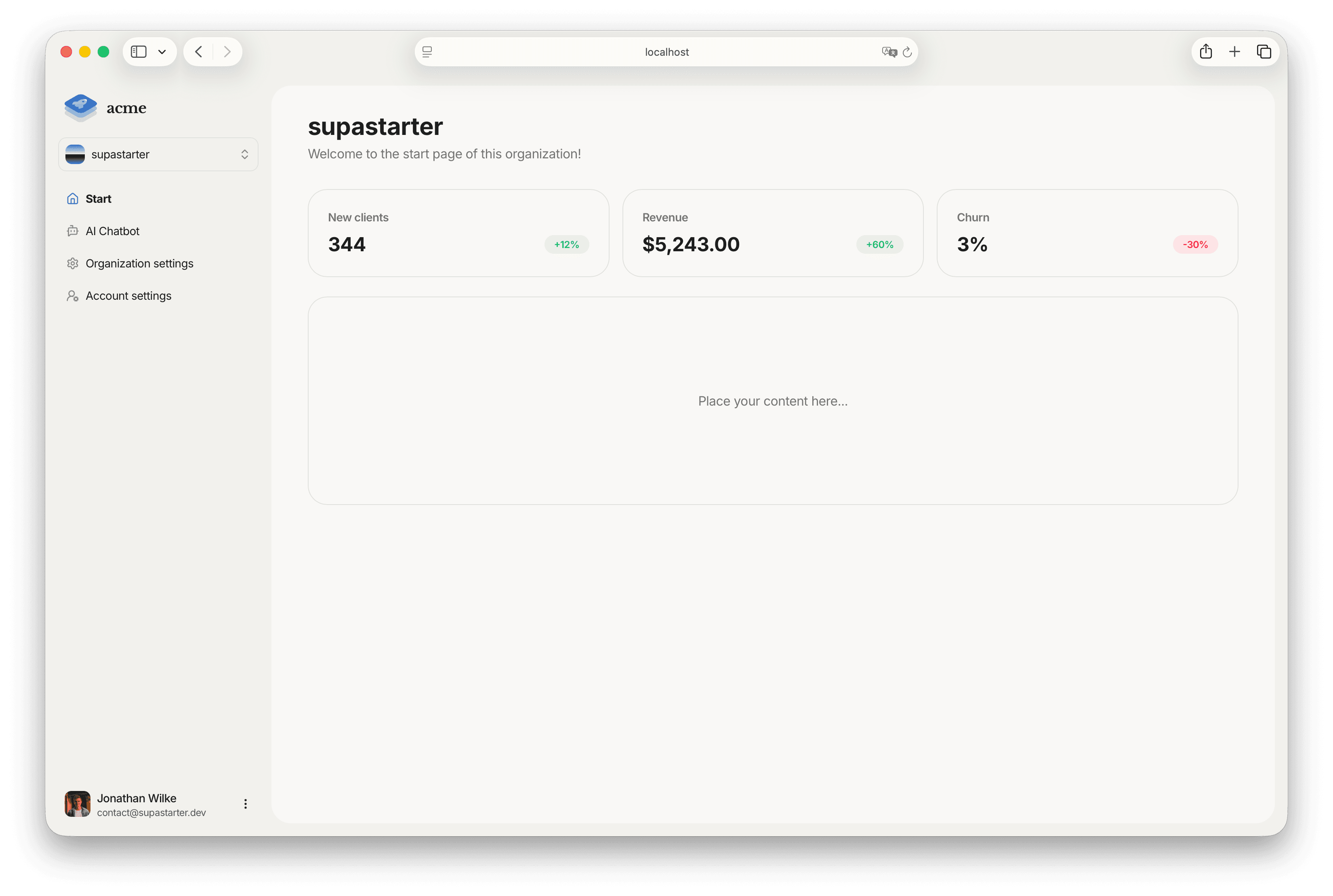 Estimate portal dashboard